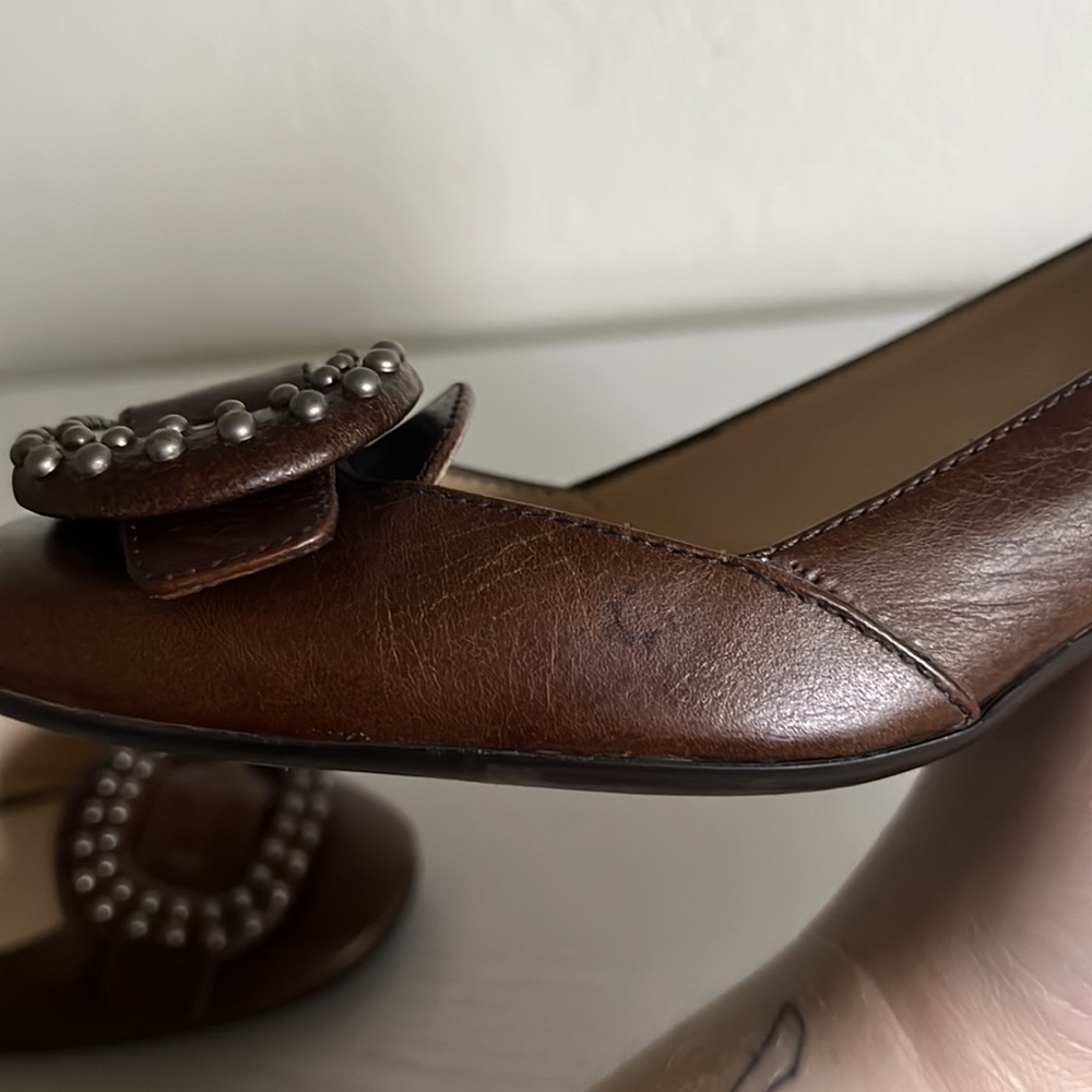 Prada | Calfskin Leather Buckle Pumps - Picture 6 of 9